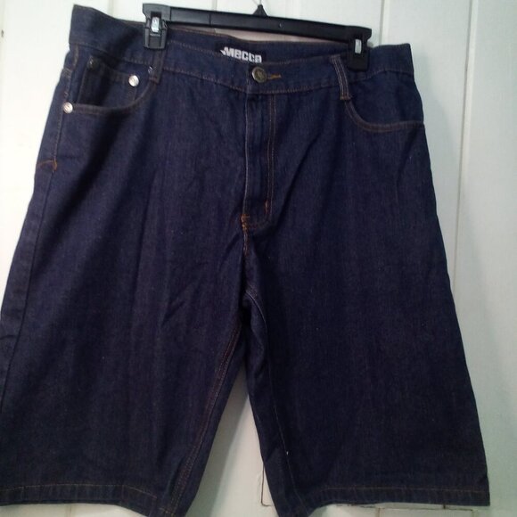 Mecca Shorts Men 38 Denim Dark Wash Blue - Picture 6 of 13